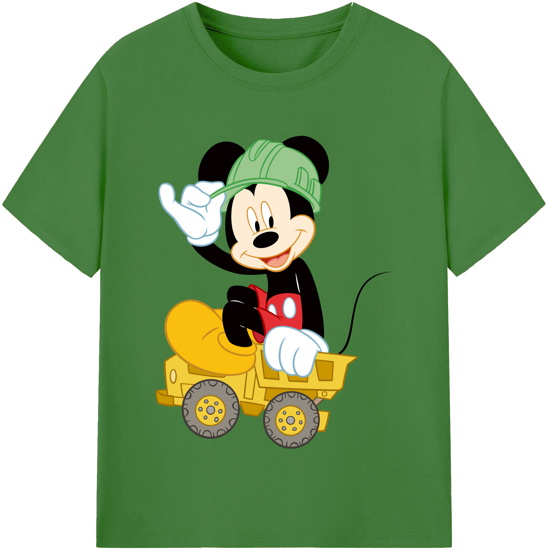 （画像用） ミッキーマウス Mickey Mouse レディースカジュアルプリントTシャツ（綿100％）